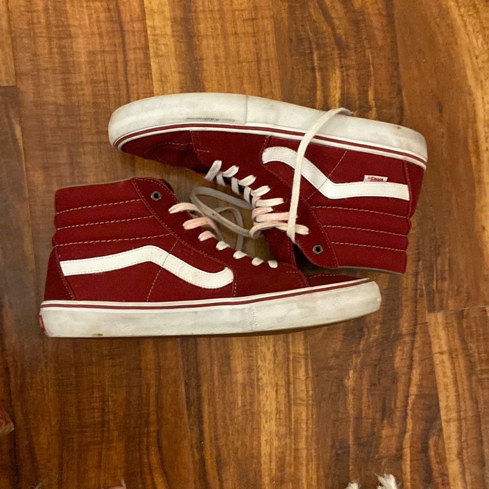 Red Vans Sk8 Hi